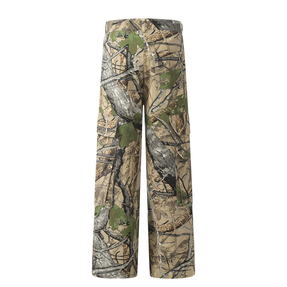 Jungle Camouflage Cargo Pants Men Fashion Brands Niche