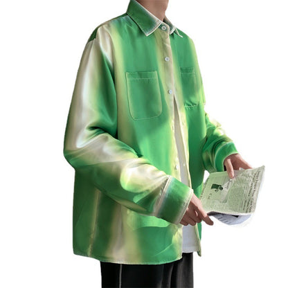 Design Gradient Shirt Spring And Autumn Fashion Loose Top Coat