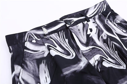 Tie Dye Pants Men's Loose Street Straight