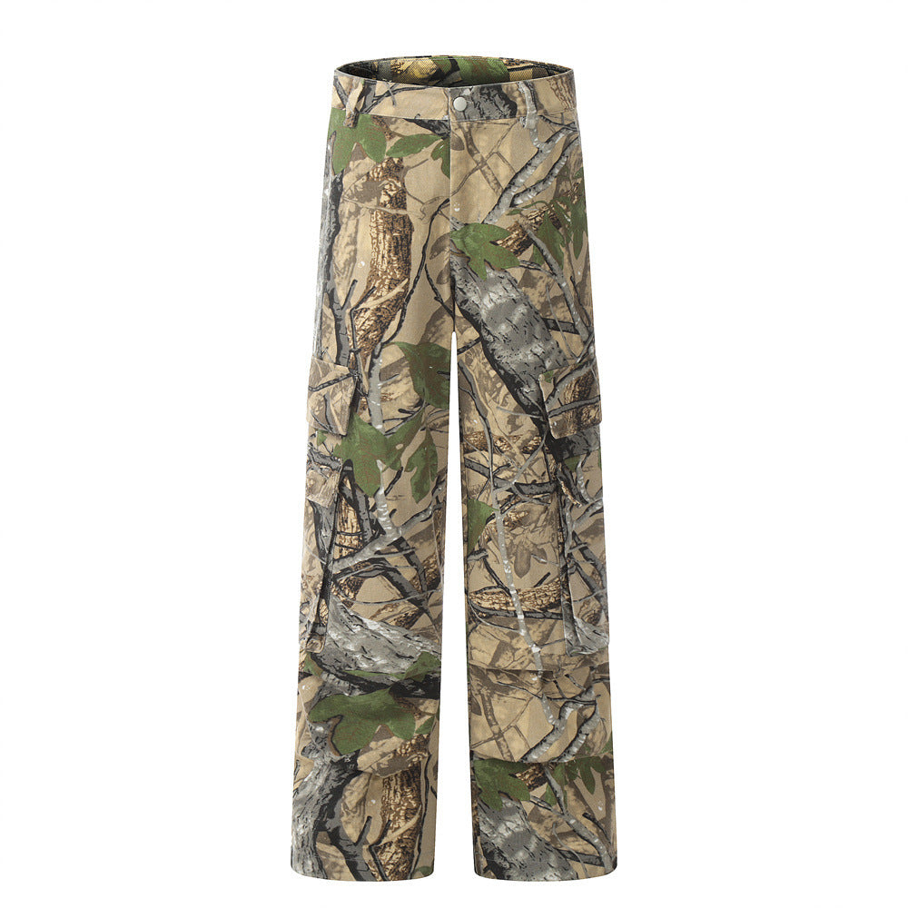 Jungle Camouflage Cargo Pants Men Fashion Brands Niche