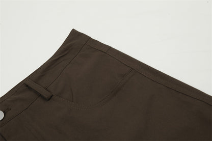 Overalls Men's Fashionable Pleated Knee Design