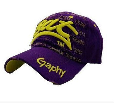 New bat outdoor hip-hop baseball cap, male duck tongue sunshade hat, Korean version.