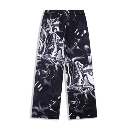Tie Dye Pants Men's Loose Street Straight