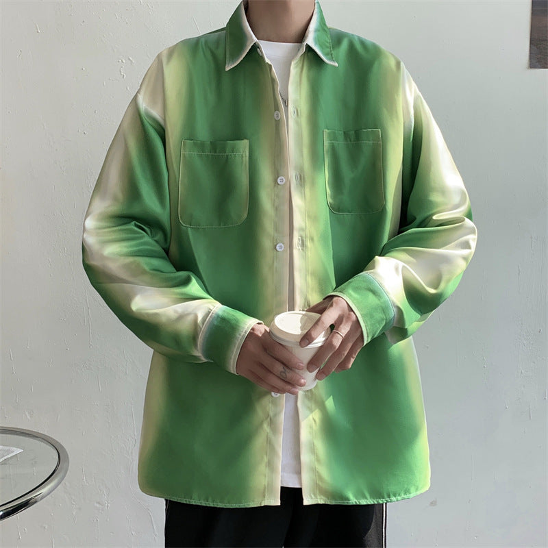 Design Gradient Shirt Spring And Autumn Fashion Loose Top Coat