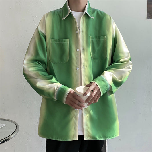 Design Gradient Shirt Spring And Autumn Fashion Loose Top Coat