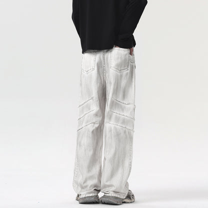 Men's Retro White Jeans