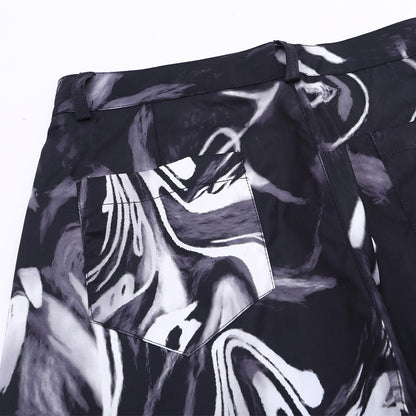 Tie Dye Pants Men's Loose Street Straight