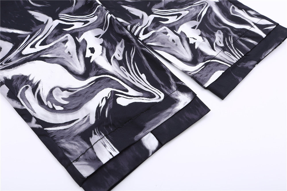 Tie Dye Pants Men's Loose Street Straight