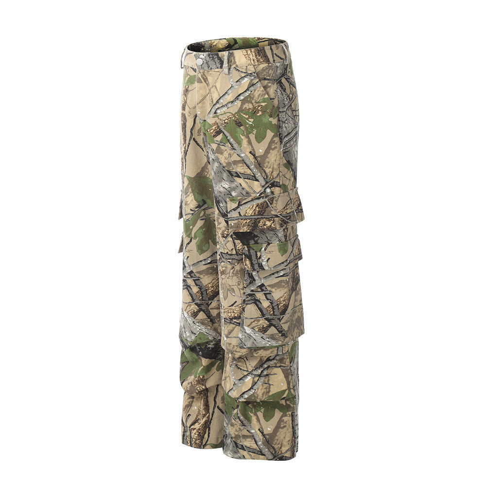Jungle Camouflage Cargo Pants Men Fashion Brands Niche